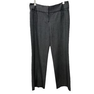VIVIENNE TAM Women’s Dress Pants Sz 12 Gray Twill Tailored Office Trousers